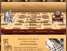Tablet Screenshot of maison-delage.com